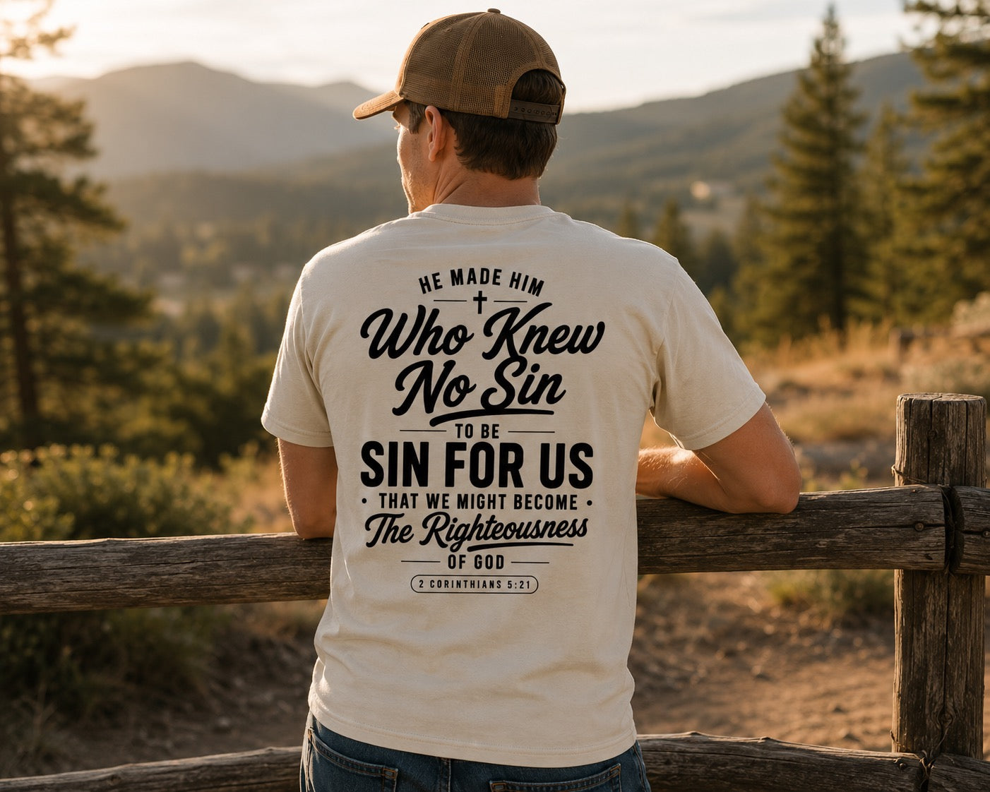 Not Ashamed of the Gospel Tee – Romans 1:16 & 2 Corinthians 5:21