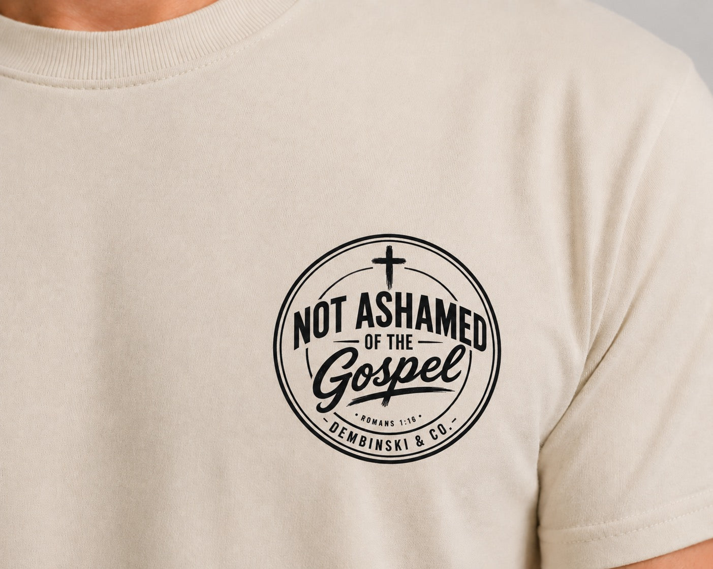 Not Ashamed of the Gospel Tee – Romans 1:16 & 2 Corinthians 5:21